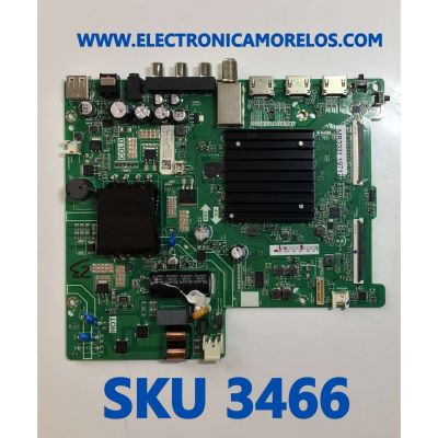 MAIN FUENTE ((COMBO)) PARA TV HISENSE FHD ((ROKU TV)) / NUMERO DE PARTE 299485 / TPD.RT2821T.PB752 / 299486 / 43A35EUR / PANEL JHD425X1F71-T0L1 / DISPLAY HV430FHB-F90 / MODELO 43H4030F3